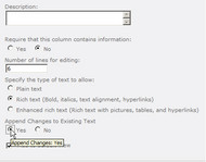 SharePoint Discussion Column screenshot